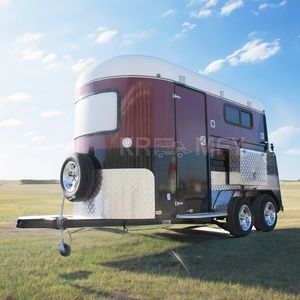 Remolque Clásico para Caballos de Carga Recta de Aluminio para 2 Caballos con Ventana - Product Image 6