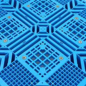 Plateau de support en acier industriel d'entrepôt recyclable Simple <span class=keywords><strong>double</strong></span> face empilant la palette en plastique résistante européenne - Product Image 2