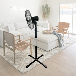 Ventilateur sur pied de grande taille, 16 pouces, noir, 5 pales, économie d'énergie, pour le bureau et la maison, vente chaude en Chine - Product Image 4