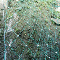 Système de protection passive des pentes par filet de protection contre les roches enroulées en câble métallique flexible à technique de tissage SNS, barrières contre les chutes de pierres et les débris