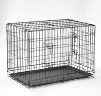 Vente en gros de chenil pliable de 6 pieds en métal pour grands chiens, cage empilable, clôtures, treillis, portails gaufrés