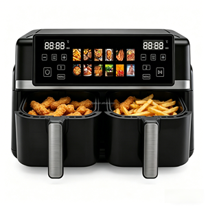 Friteuse à <span class=keywords><strong>air</strong></span> double zone Aifa de haute qualité 5+5L grande capacité avec écran tactile numérique, chaîne d'approvisionnement stable pour les grossistes mondiaux - Product Image 1