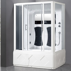 Factory Direct Selling Luxury Ultra Clear Glass Sliding Door Shower Room Massage Bath Shower Steam Sauna Steam Shower Cabin