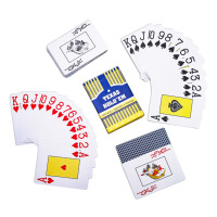 Cartes à jouer en plastique professionnelles de poker Texas, personnalisables avec votre propre logo, pour les fêtes de famille