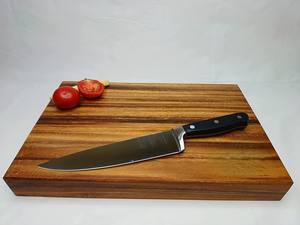 Tabla de cortar de madera dura natural duradera, ideal para uso en la cocina, perfecta para cortar y preparar carne, frutas y verduras - Product Image 3