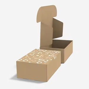 Vente en gros de boîtes de commande par correspondance recyclables kraft de haute qualité emballage auto-scellé boîtes d'avion en papier artisanal d'expédition - Product Image 1