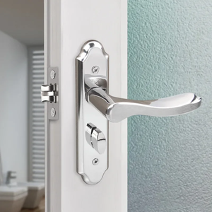 กุญแจสแตนเลสสำหรับล็อคประตูห้องน้ำ ทนทาน ป้องกันการโจรกรรม สำหรับประตูห้องนอนในบ้าน ขายส่ง - Product Image 3