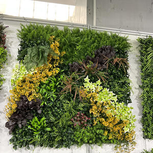 50*50CM Factory Garden <strong>Grass</strong> Plastic <strong>Artificial</strong> Green Plants <strong>Wall</strong> for Home Hotel Restaurant Background - Product Image 1