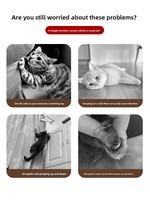 Lit et canapé-lit pour chat en bois, résistant aux griffures, double couche, avec griffoir et chaise à griffer