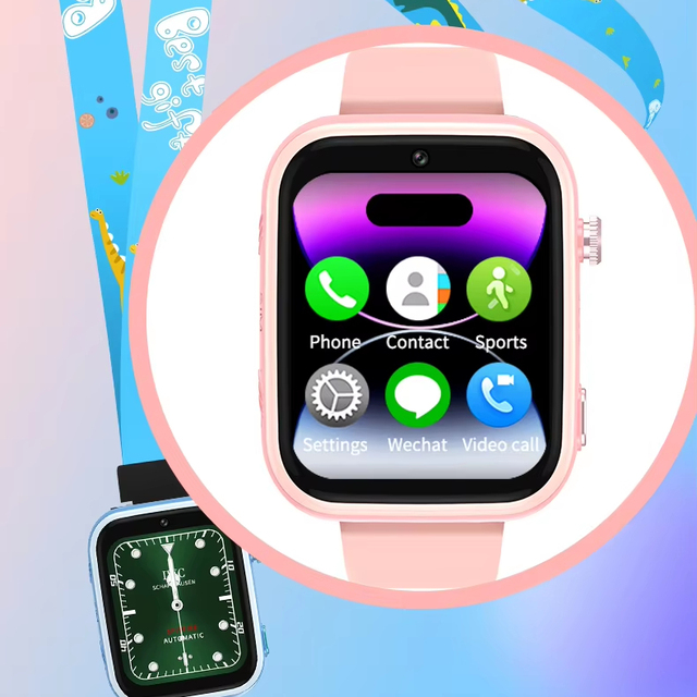 Telephone Un Gros Ecran Qui S Alume De 10Ans Sim Flip Intelligent Avec Carte Sim Qualite Premier Des Montre Gprs Pour Enfant