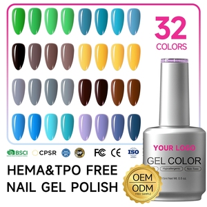 Esmalte de Gel de Color Sólido de 15 ml, Serie Personalizada de Primera Calidad, Sin HEMA ni TPO, Resistente al Desgaste, para Manicura Diaria, Procesamiento en Fábrica ODM - Product Image 1