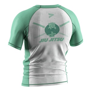 Camiseta de compresión de manga corta con patrón samurái antiguo para entrenamiento de MMA, running, grappling y uso diario, sin necesidad de Gi, al por mayor. - Product Image 2