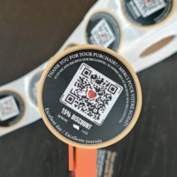 Étiquettes autocollantes rondes personnalisées 50*50mm imperméables, autocollants de logo de marque pour cosmétiques et emballages alimentaires