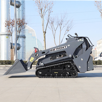 Mini-chargeuse compacte diesel INFRONT 25HP V1000pro 1 tonne (1000 kg) – Nouveauté très demandée pour la maison ou la construction