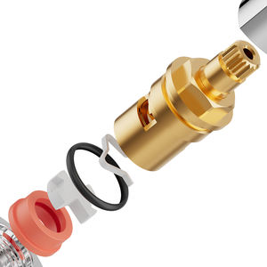 Valvola ad angolo universale in ottone da 1/2 pollici scaldabagno addensato valvola a freddo a sfera manuale - Product Image 3