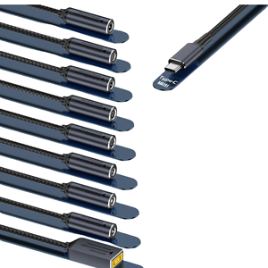USB tipo-<span class=keywords><strong>C</strong></span> DC 5.5*2.5mm 5.5*2.1mm cavo adattatore 15cm <span class=keywords><strong>V</strong></span> 9/12/15/20 PD100w cavo di alimentazione per fotocamera TPE elettronica strumenti - Product Image 1