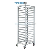 Chariot à vapeur à roulettes Hotting 18 niveaux en aluminium pour chignon à la vapeur