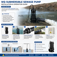 WQ Tauchpumpe für Abwasser, landwirtschaftliche Bewässerungspumpe, Kreiselpumpe, Vakuumpumpe, Kommunale Abwasserpumpe 5PS 10PS