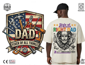 Film de transfert de qualité supérieure pour la fête des pères avec motifs de dessins animés et en caoutchouc pour l'impression de t-shirts, transferts thermiques DIY, autocollants à repasser - Product Image 2