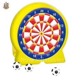 Play fun inflatable football target set child indoor&outdoor kick ball holiday gift with-Velcro