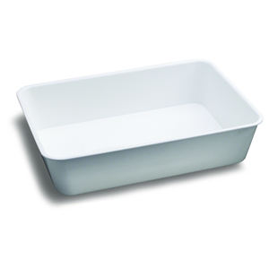 Bandeja de Servicio 350x250x80mm Blanca de PP, Contenedor Minimalista para Almacenamiento de Alimentos, Apilable y Moldeado por Inyección - Product Image 1