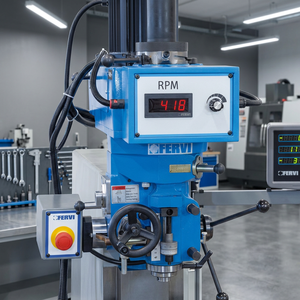 Machine de fraisage verticale rapide FERVI avec technologie CNC à haute vitesse et variateur de fréquence, rotation verticale à 90° et inclinaison à 45° - Product Image 3