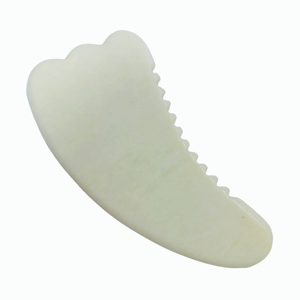 หวีกัวซาทรงเขากวางหยกซิ่วหยานสีขาว – อุปกรณ์เสริมความงามและสปา - Product Image 4