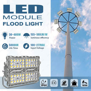 BBIER 30W 40W 50W 60W Lámpara de inundación LED de alto rendimiento para fútbol Estadio de fútbol Campo de deportes Luz de inundación LED - Product Image 2