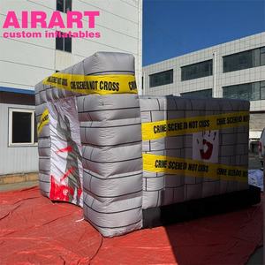 Túnel temático de escena del crimen inflable personalizado de alta calidad para eventos promocionales al aire libre de películas con temática del crimen - Product Image 5