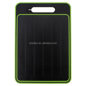 Tablero de corte de descongelación de doble cara, afilador de cuchillos, acero inoxidable, bloques de Metal de aluminio, plástico de cocina, 36,5x25 Cm - Product Image 5