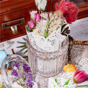 15 pz simpatici fiori adesivi <span class=keywords><strong>acquerello</strong></span> tulipano <span class=keywords><strong>girasole</strong></span> decalcomanie per telefono Planner computer portatile diario Scrapbooking diario - Product Image 4