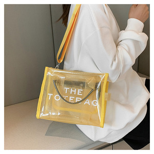 Venta al por mayor Ins Venta caliente moda verano transparente PVC mujeres bolso <span class=keywords><strong>de</strong></span> <span class=keywords><strong>mano</strong></span> caramelo <span class=keywords><strong>para</strong></span> damas <span class=keywords><strong>para</strong></span> promoción embalaje - Product Image 6