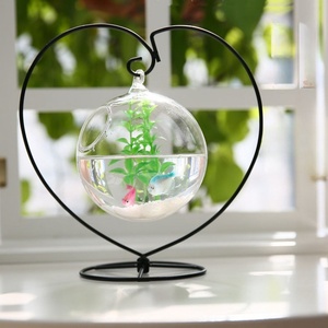 Réservoir de poissons de bureau Betta <span class=keywords><strong>Aquarium</strong></span> <span class=keywords><strong>Double</strong></span> réservoir de poissons en verre transparent suspendu - Product Image 2