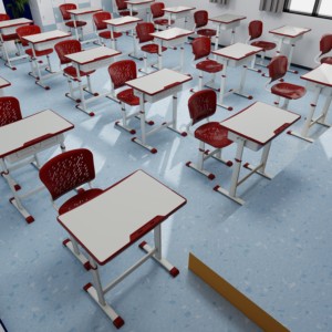 Bền hiện đại kim loại duy nhất sinh viên bàn trẻ em bàn cũ bằng gỗ trường bàn học đồ nội thất thông minh lớp học đồ nội thất - Product Image 1