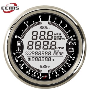 ECMS 6 Trong <span class=keywords><strong>1</strong></span> Đa Chức Năng Đo Meter GPS Đồng Hồ Tốc Độ <span class=keywords><strong>Tachometer</strong></span> Giờ Nhiệt Độ Nước Mức Nhiên Liệu Áp Suất Dầu Vôn Kế 12V 5bar - Product Image 1