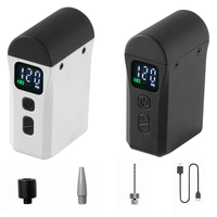 Electric Bike Tire Inflator Cordless Mini Portable 120PSI Lithium Battery 150g Bicycle Tyre Pump with Digital Pressure Gauge