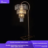 Lampe en cristal simple de style européen et américain, multicolore, pour décoration de mariage, scène et hôtel