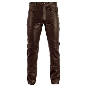 Pantalón de Cuero Casual Ligero Hecho a Medida con Precio de Mayoreo para Hombre, Logotipo Personalizado, Diseño Único, Pantalón Masculino Profesional de Alta Calidad - Product Image 1