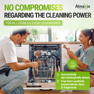 AlmaWin Custom 2 Rinse Aid 500ml Ecológico para Lavavajillas, para Platos Libres de Cal, Compatible con Todos los Lavavajillas - Product Image 6