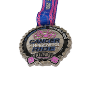 Usine 3D émail métal médaille Marathon Fun Run piste terrain finisseur médailles ruban médaillon personnalisé piste médailles de Chine