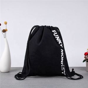 Pochette à cordon en toile de coton biologique avec impression sérigraphique de logo personnalisé, sac de rangement double pour sac à main ou chaussures - Product Image 2