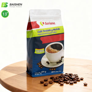 שקיות ניילון מודפסות בהתאמה אישית, ניתנות למחזור, בדרגת מזון, ניתנות לשימוש חוזר, אטומות, עומדות, לאריזת מזון אורגני ומזון משומר - Product Image 3