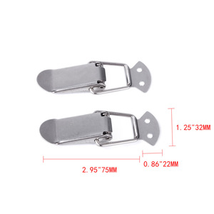 หัวล็อคฝากระโปรงท้ายสแตนเลส 75 มม. สำหรับชุดแต่งตัวถังรถยนต์ อัพเกรด SML - Product Image 1