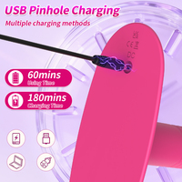 Vibromasseur triple vibration avec plaque de massage, jouet sexuel en silicone enveloppant pour femmes