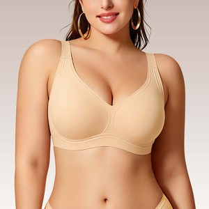 Sujetador Push-Up BH para Mujer, Cobertura Total, Sin Costuras, Talla Grande, Ajuste Cómodo, para Senos Grandes, Sujetador Jelly - Product Image 5