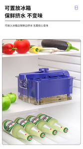 NISEVEN - Molde para Hacer Tofu 2 <span class=keywords><strong>en</strong></span> 1, Diseño Creativo, para Cocina, Molde para Queso, ABS Azul y Acero Inoxidable, Prensa para Tofu - Product Image 6