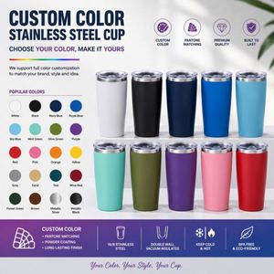 Custom logo Printed Personalized Holiday Promotion Event Gifts Water <b>Bottle</b> Insulated Travel <b>Coffee</b> Mug Stainless Steel Tumbler - Product Image 4
