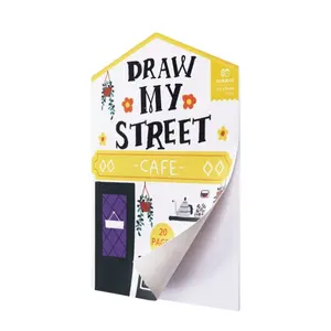 Cartoon Street Shape Drawing Paper Color Painting Sketch Book Creative Blank Drawing Books for Kids