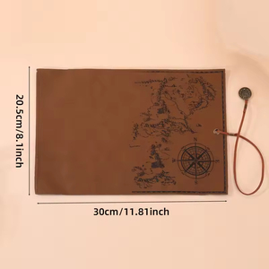 Estuche para Lápices con Diseño Retro de Rollo de Tesoro, Bolsa para Lápices de Gran Capacidad, Suministros de Papelería Escolar, Almacenamiento, Regalo para Fiestas en Casa - Product Image 5