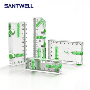 ميزان تسوية مغناطيسي صغير من الأكريليك عالي الدقة 75-102 مم مع أداة تسوية أفقية وعمودية و45 درجة - Product Image 3